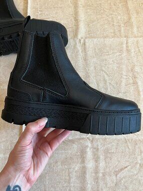 Puma black chelsea boots